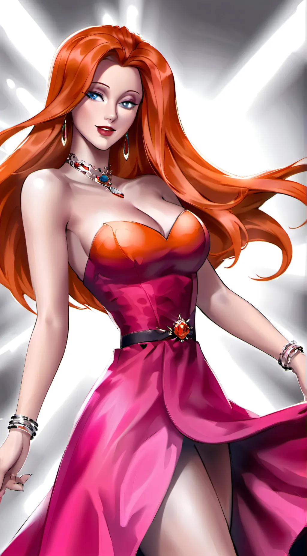 ai character: Jessica Rabbit background