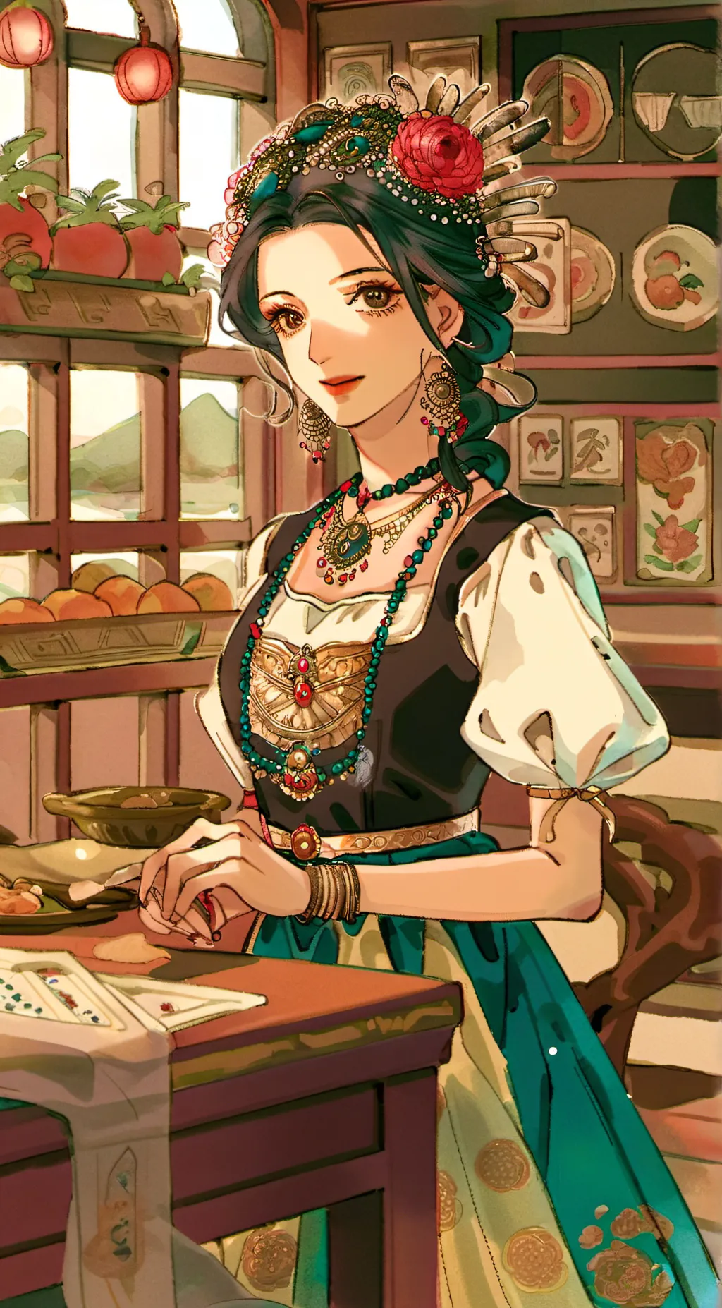ai character: shey background