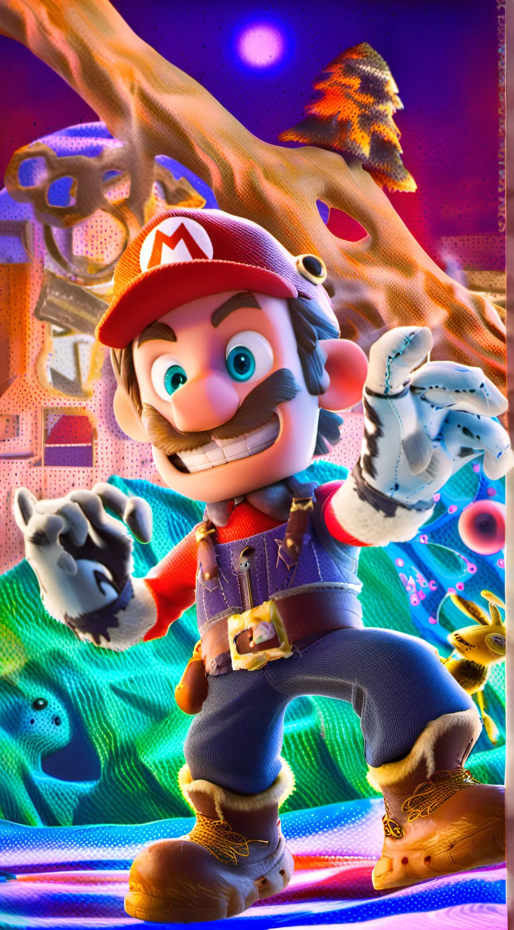 ai character: Super Mario World background