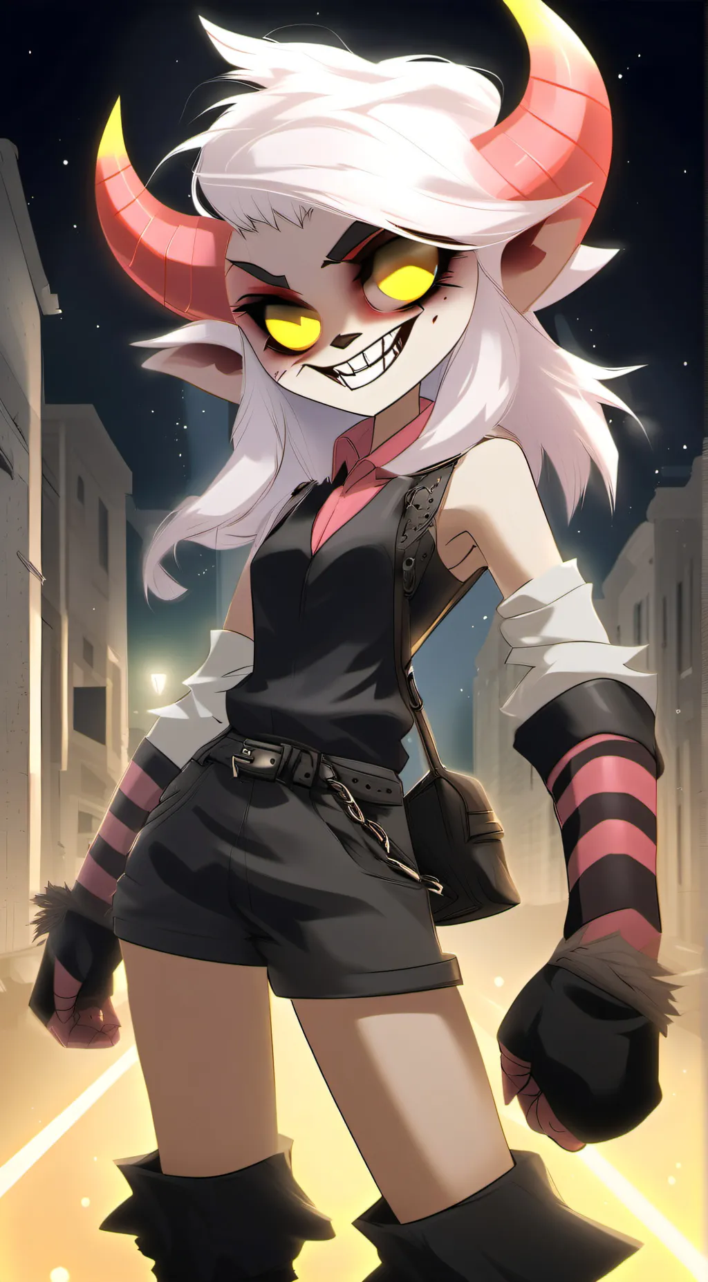 ai character: angel dust.  background