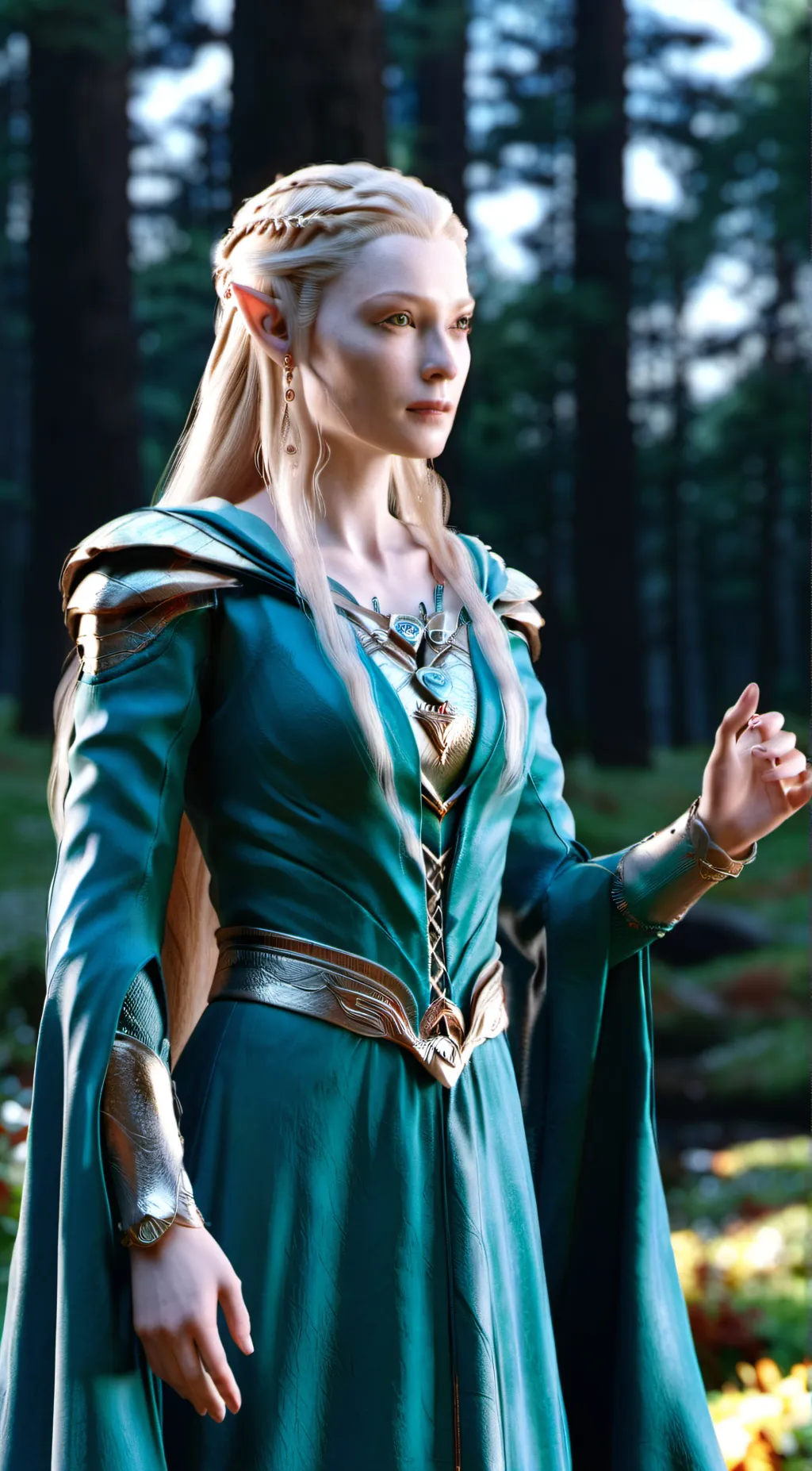 ai character: Galadriel  background