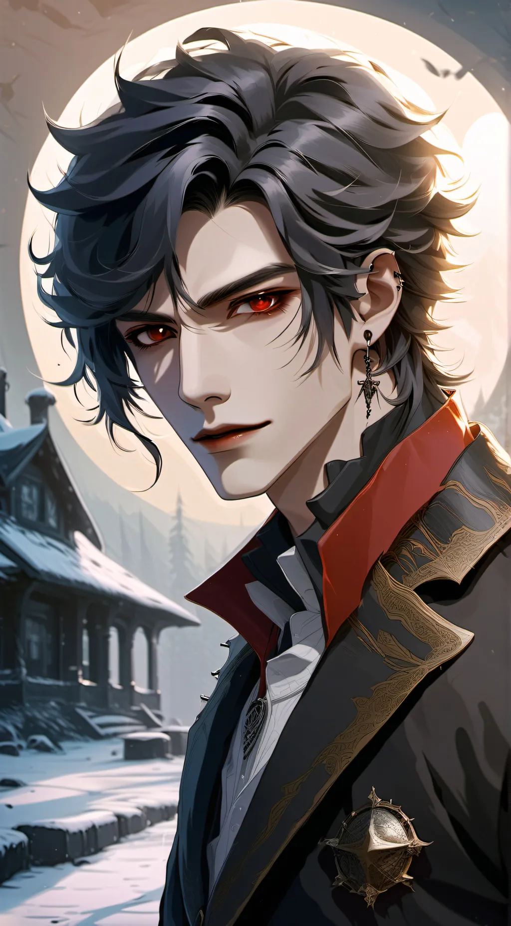 ai character: Adrian  background