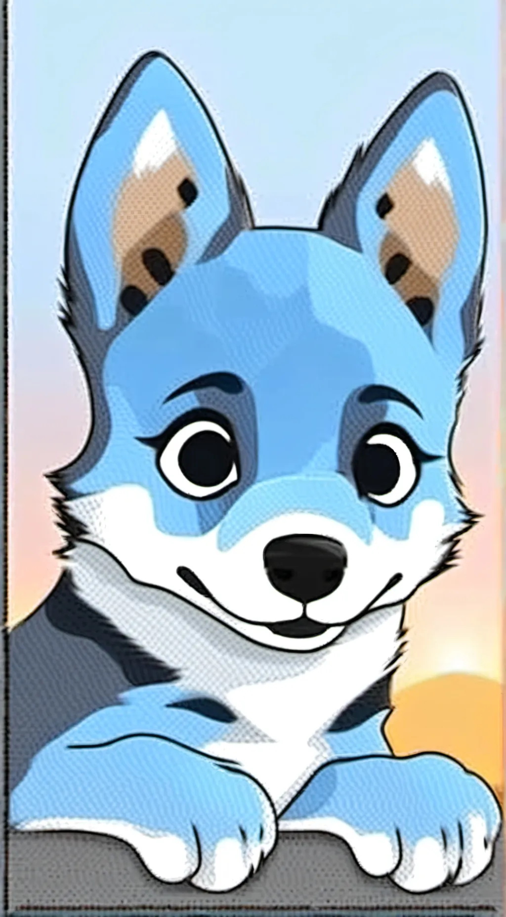 ai character: Bluey Heeler background