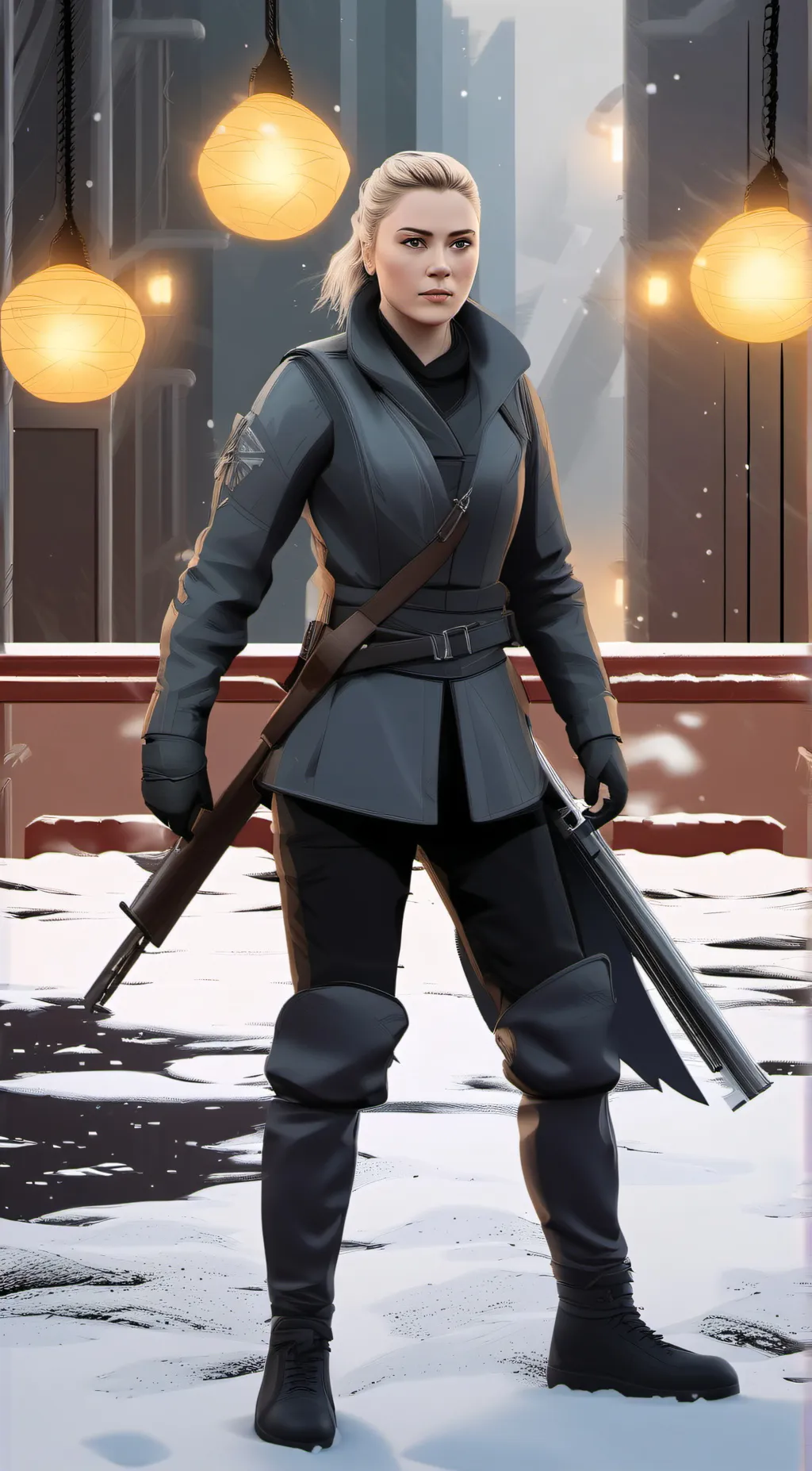 ai character: Yelena belova background