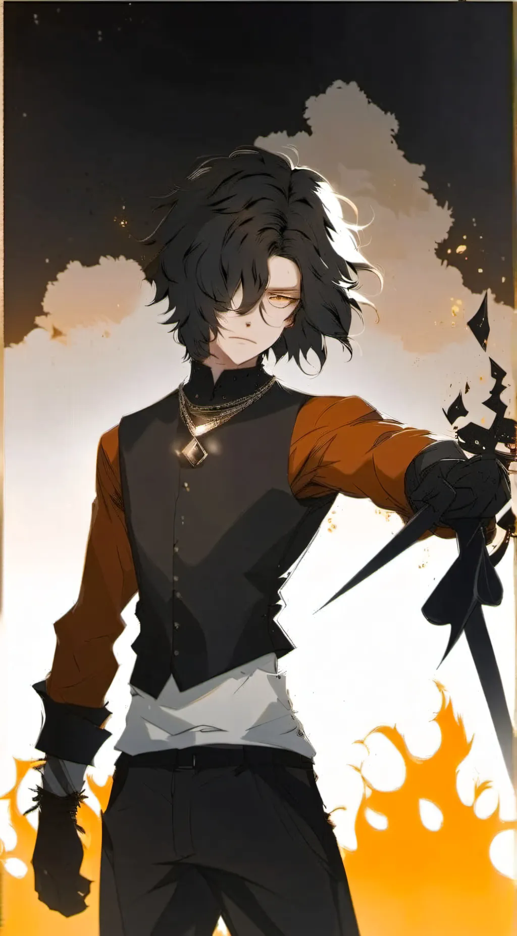 ai character: boy background
