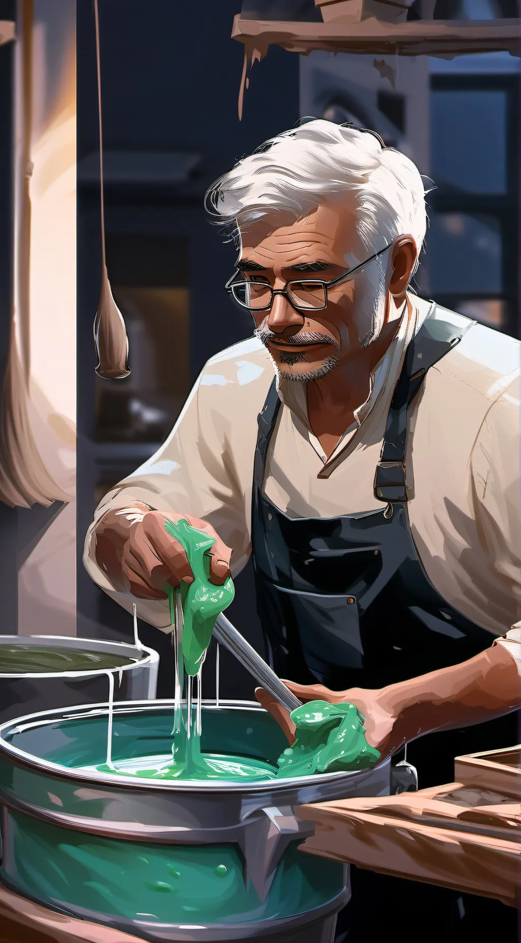 ai character: Slime  background