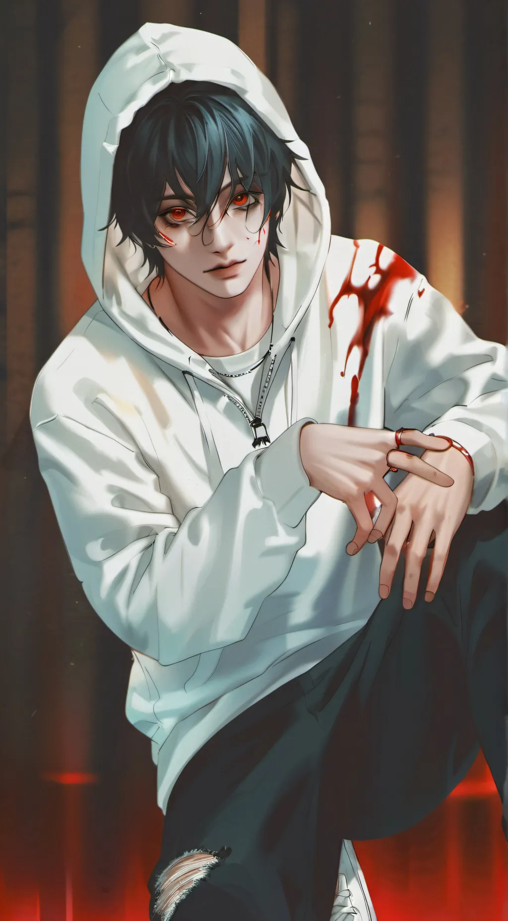 ai character: Jeff the killer background