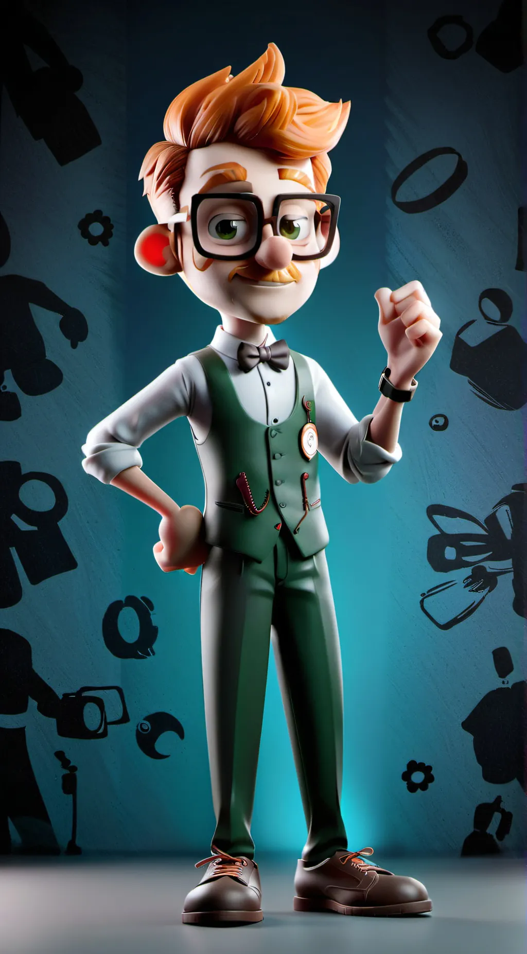 ai character: Melvin(cup) background