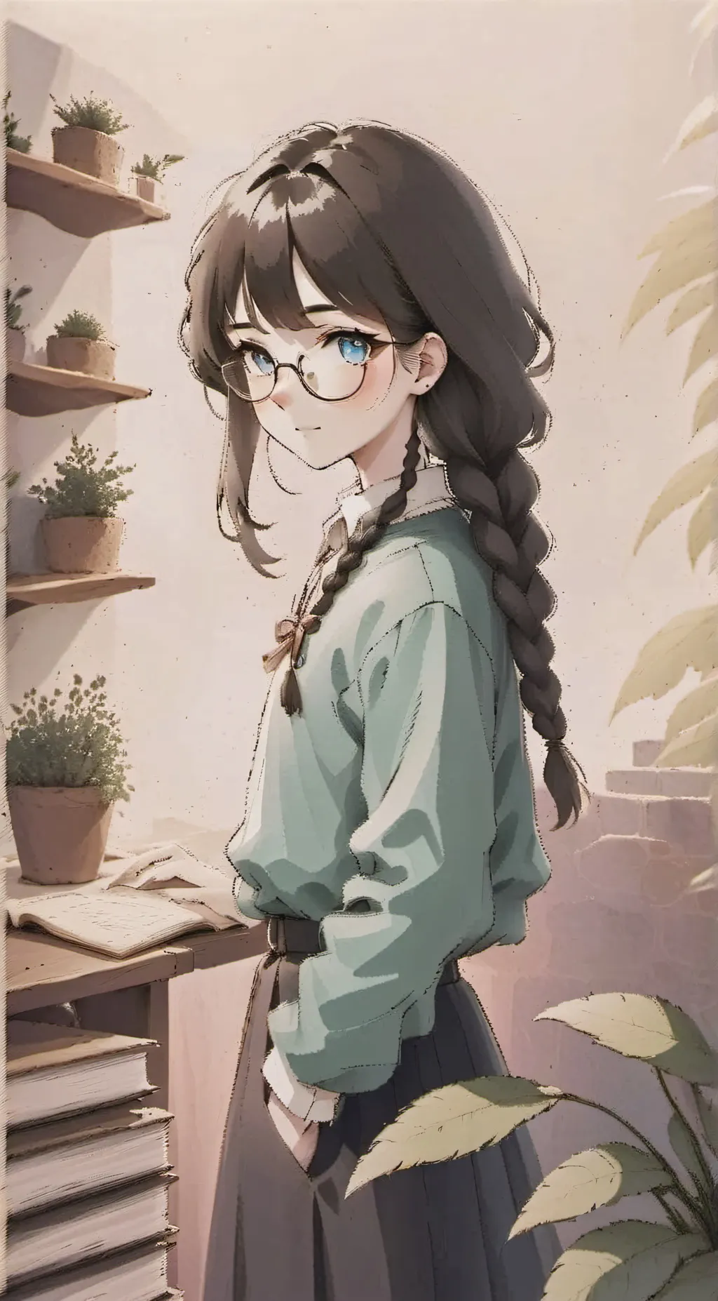 ai character: Kei background