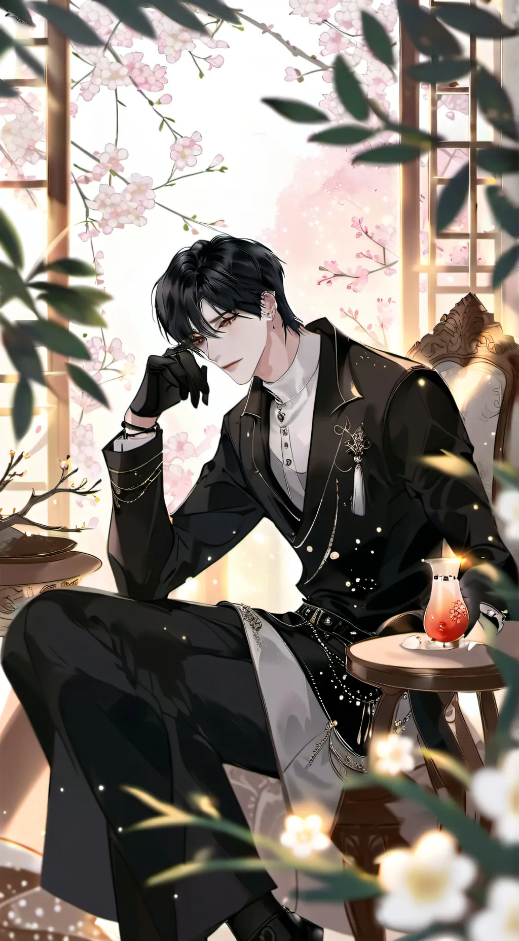 ai character: Hyunjin  background