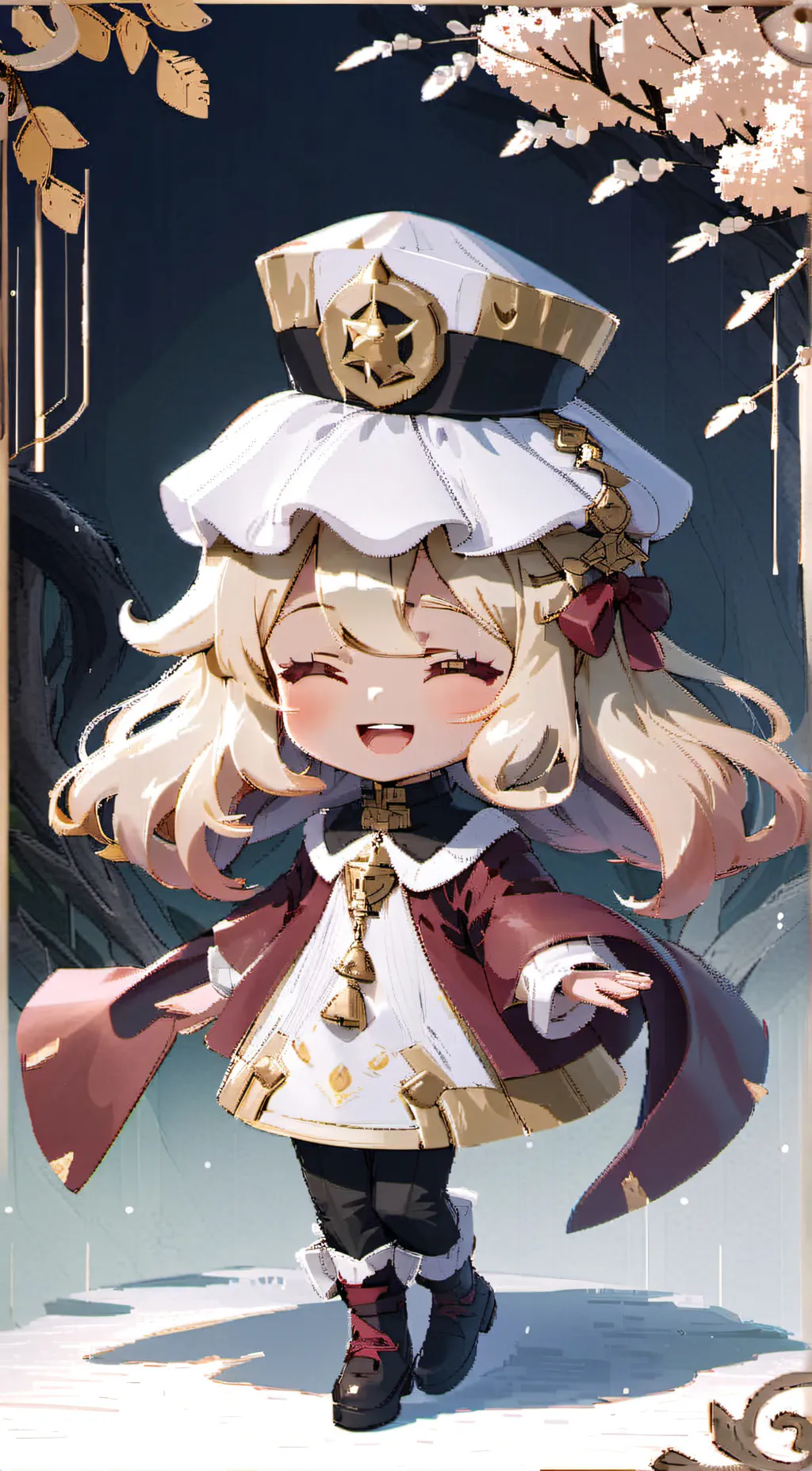 ai character: Caramel Choux  background