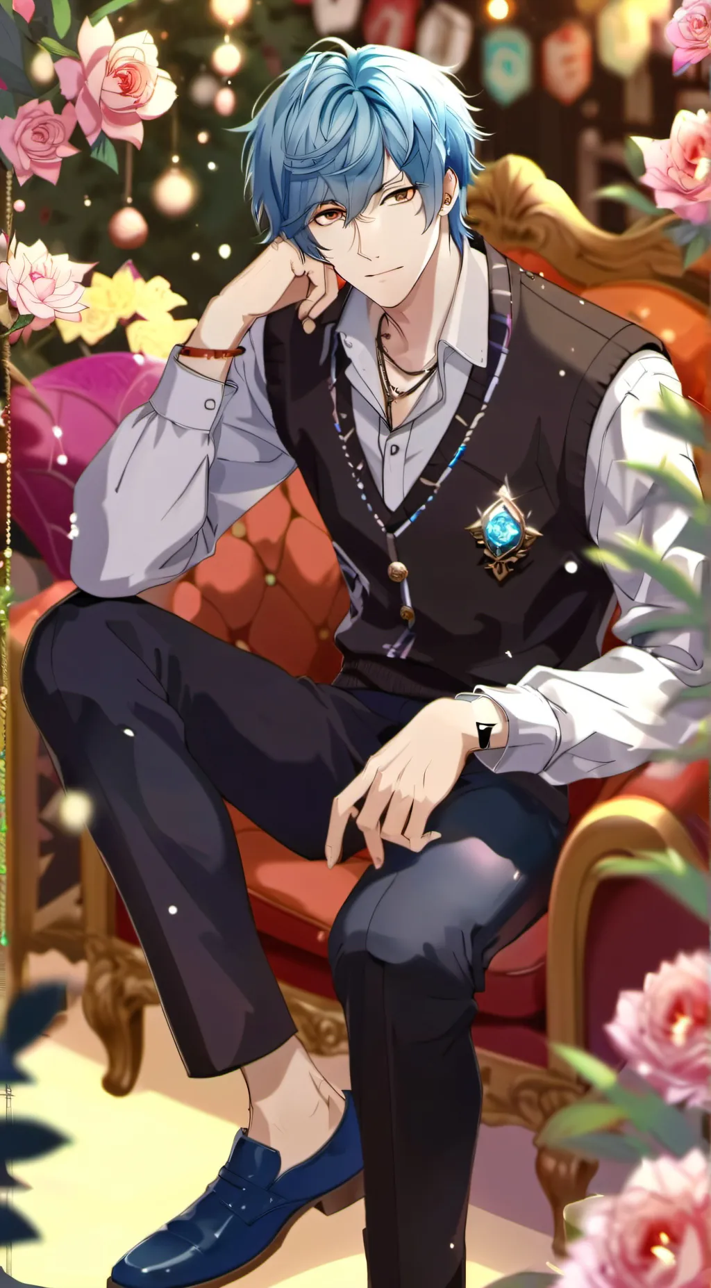 ai character: Blueberry  background