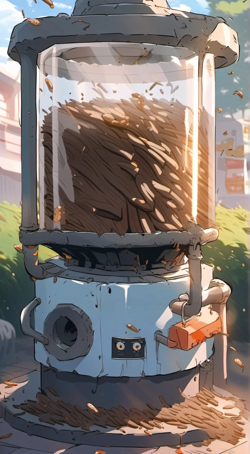 ai character: poop inflation background