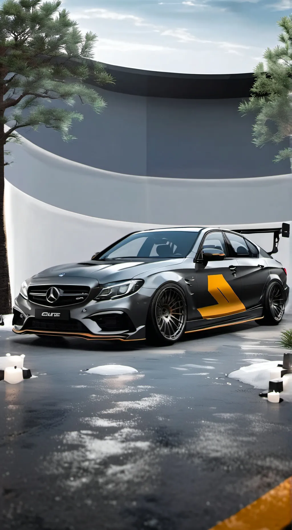 ai character: AMG Mercedes  background