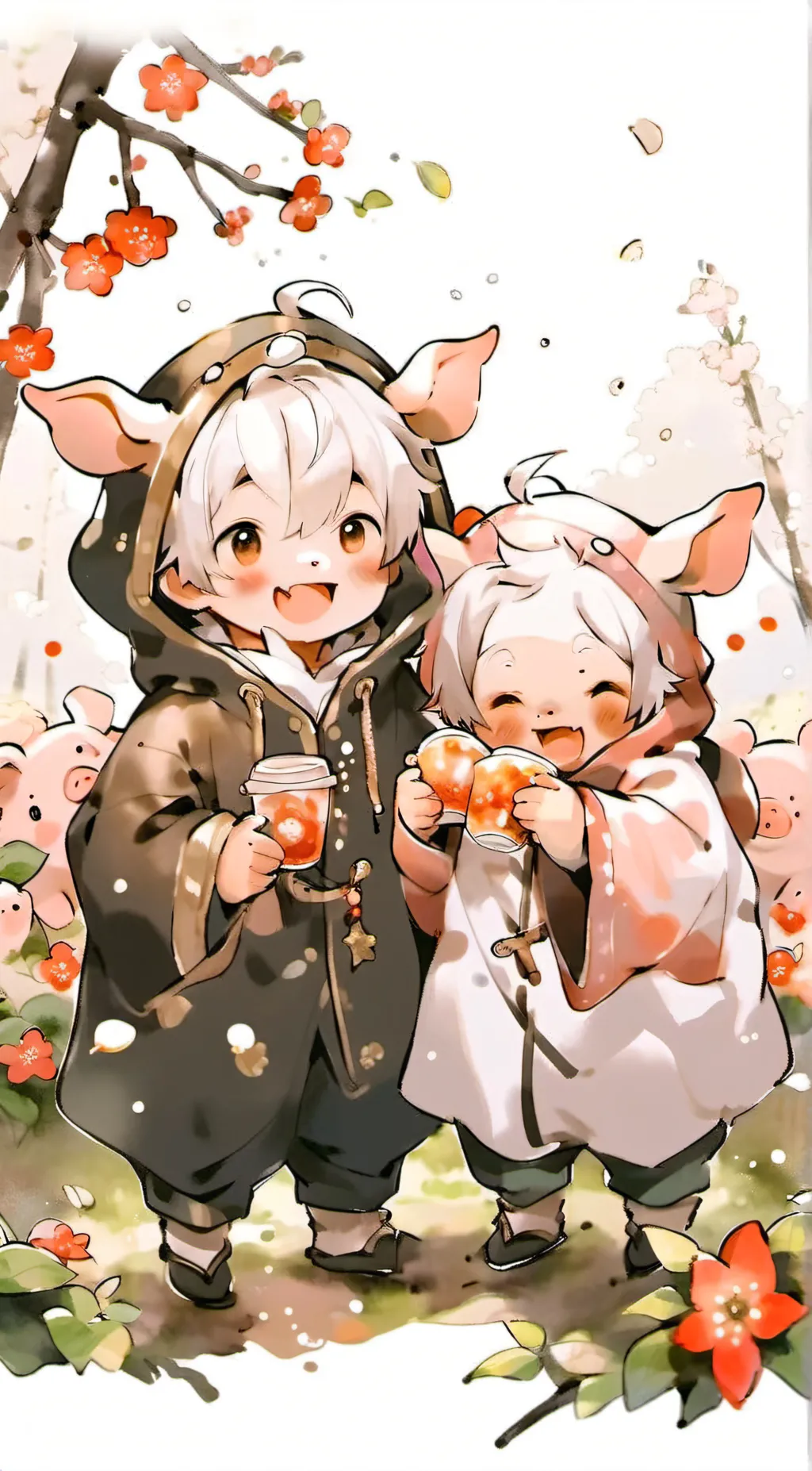 Talkie AI - Chat with two twin pigs