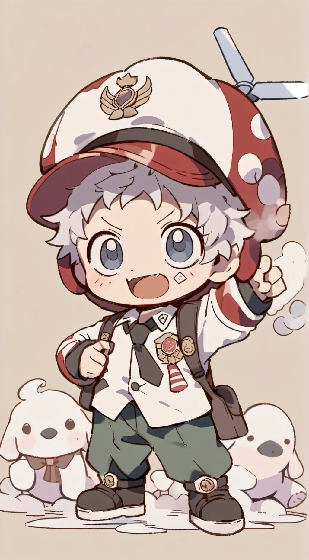 ai character: One piece  background