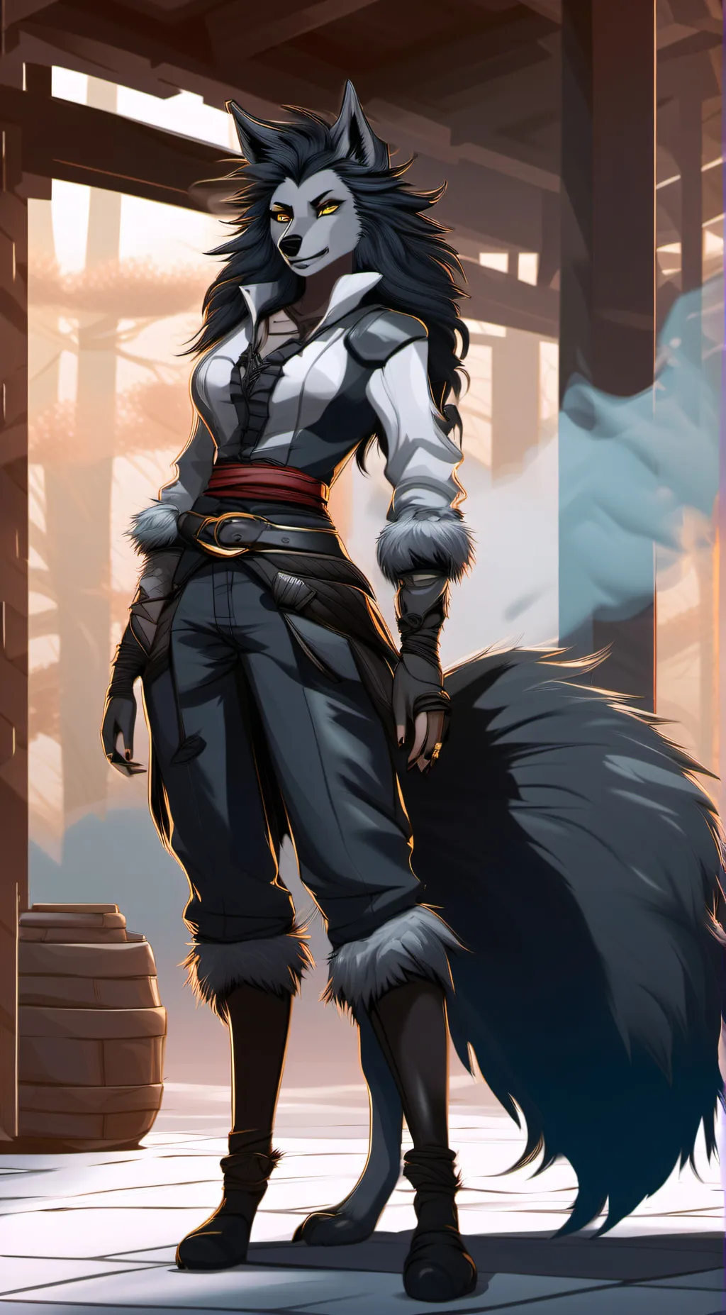 ai character: Ash background