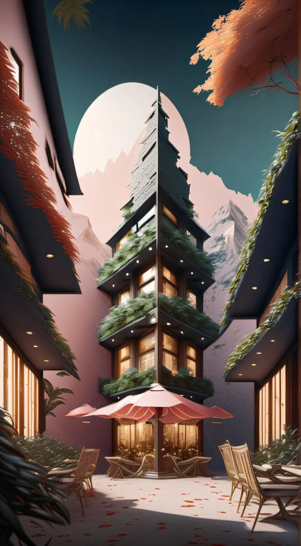 ai character: Hasbin hotel background