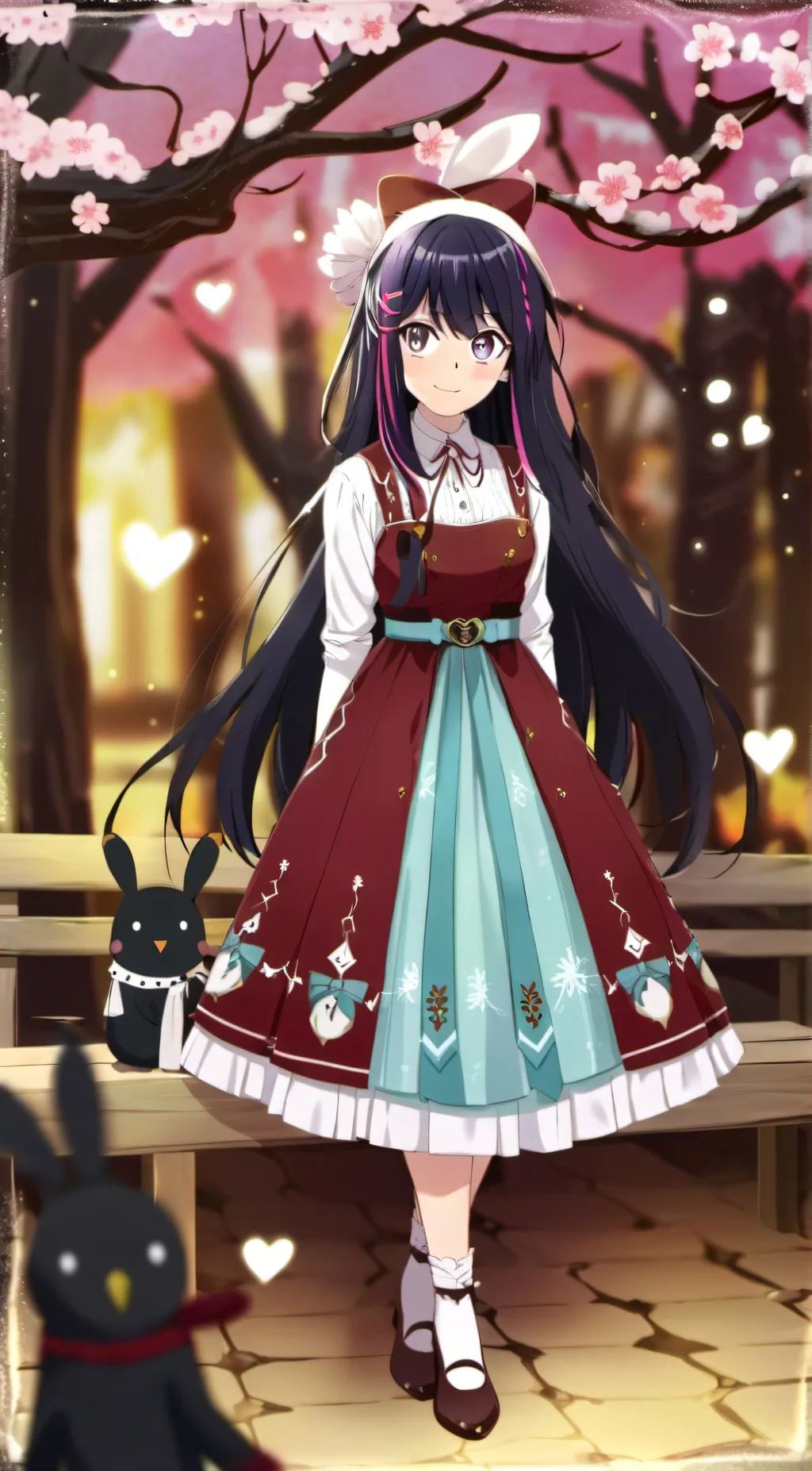 ai character: Ai (oshi no ko)  background