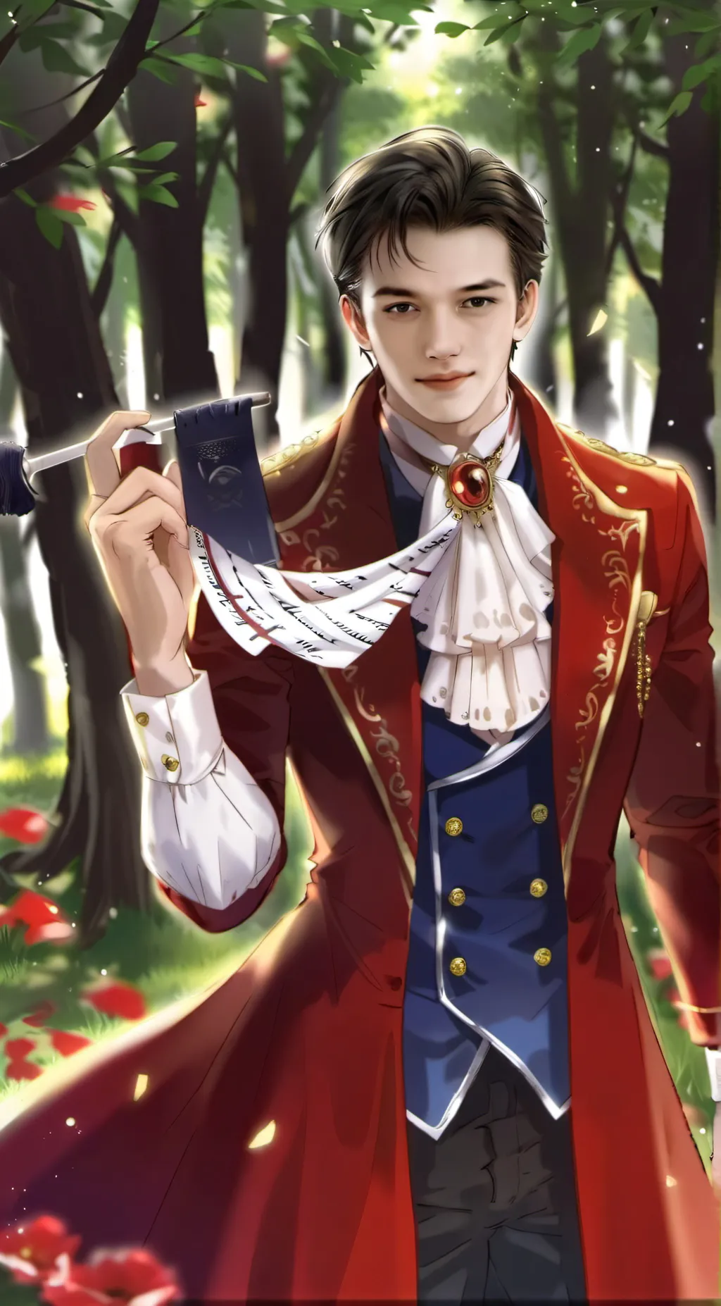 ai character: exil)l background
