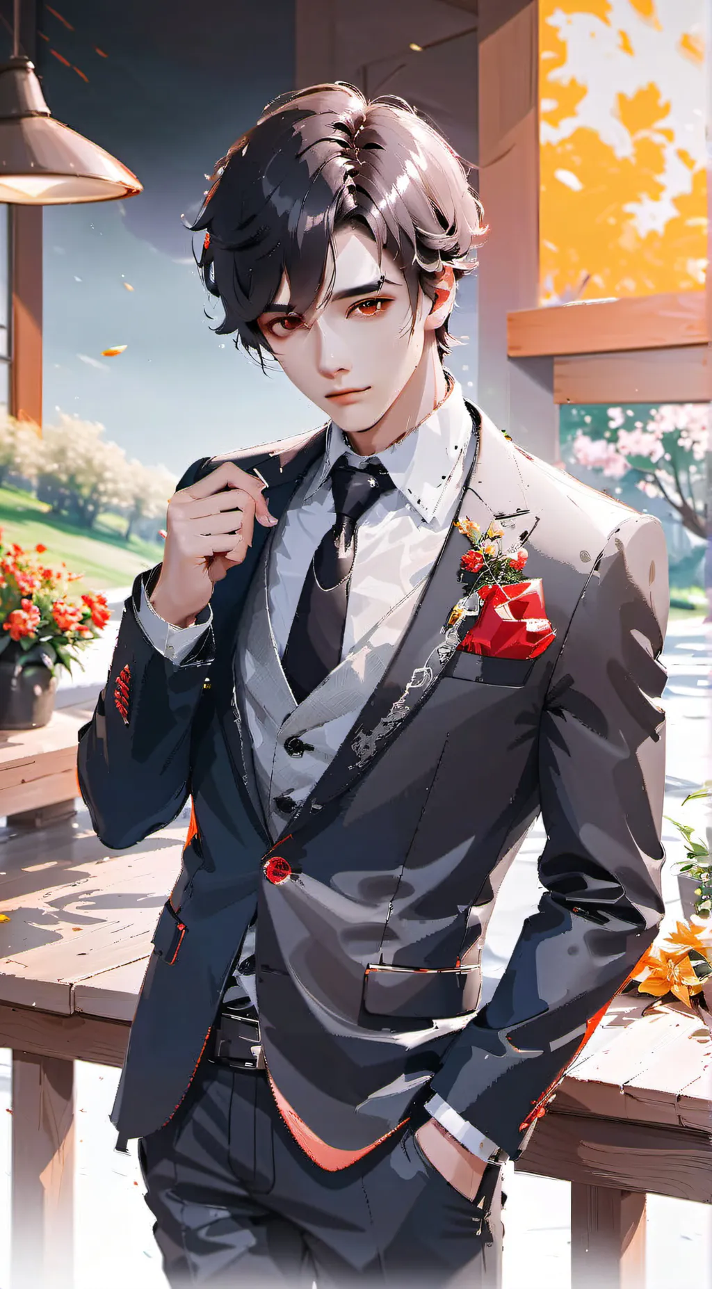 ai character: Leo background