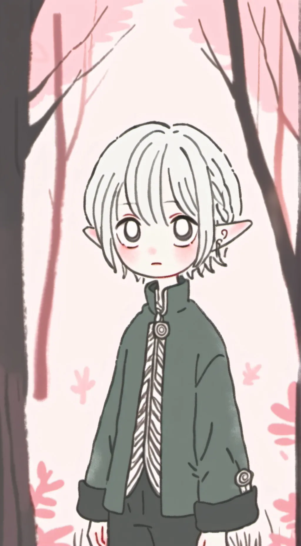 ai character: elf scared background