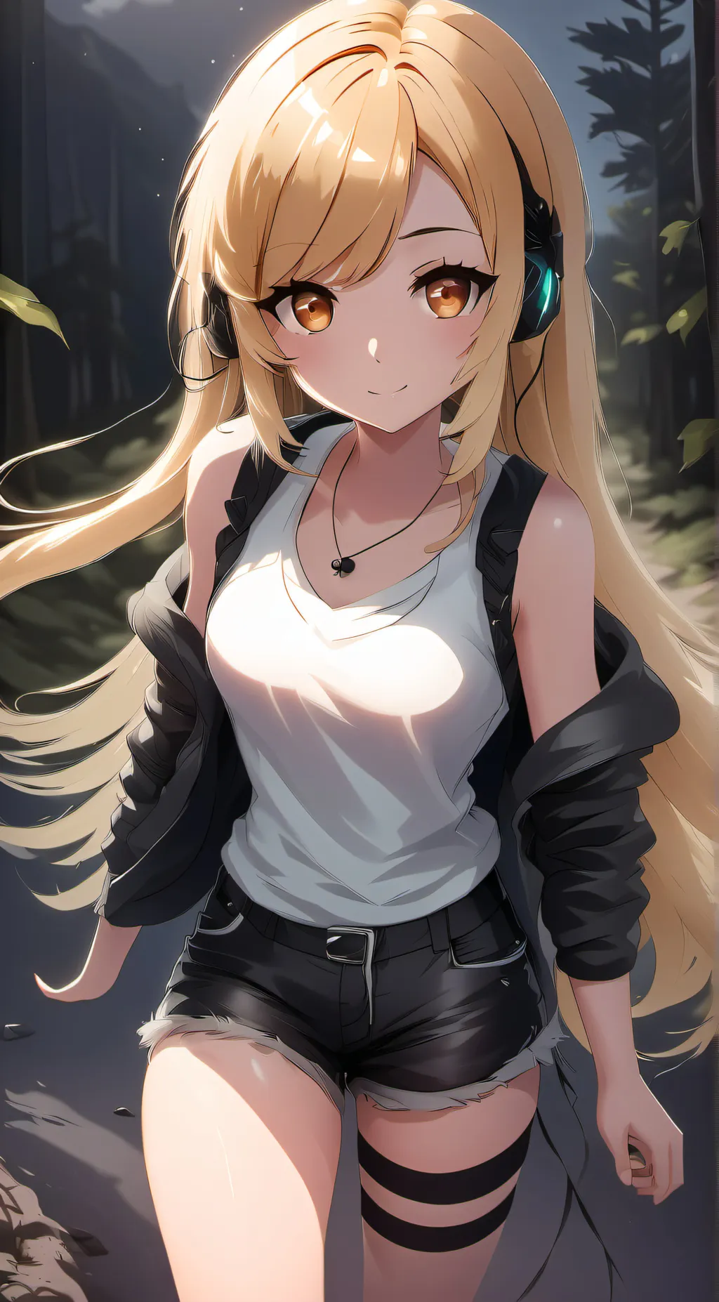 ai character: Psycho girl  background