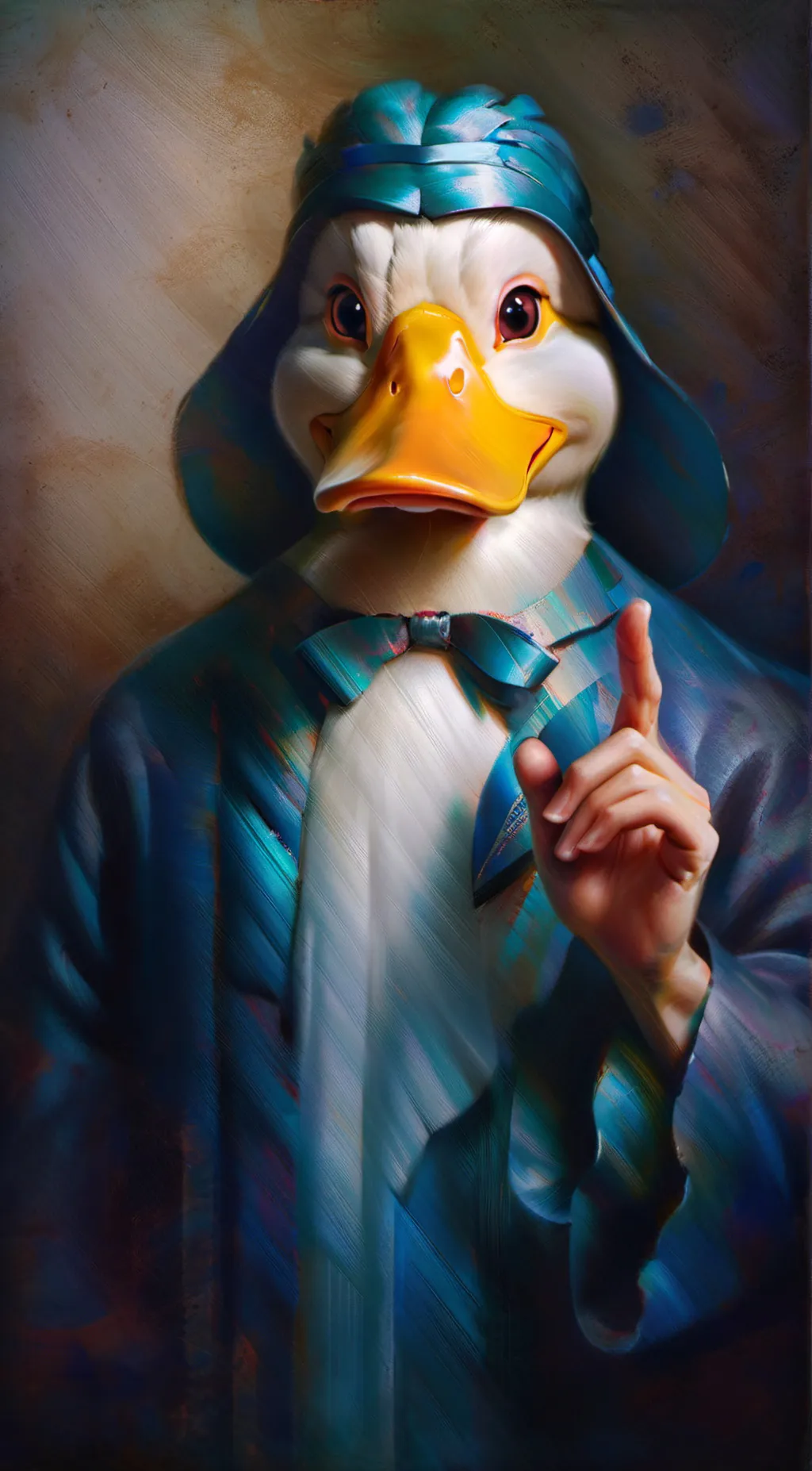 ai character: Lord duck background