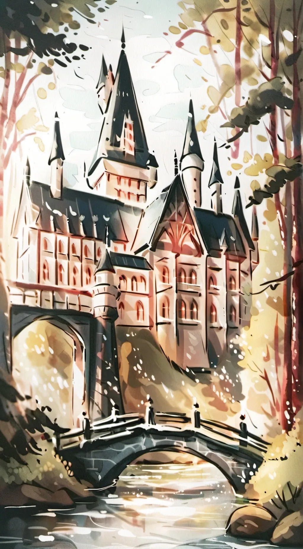 ai character: Hogwarts background
