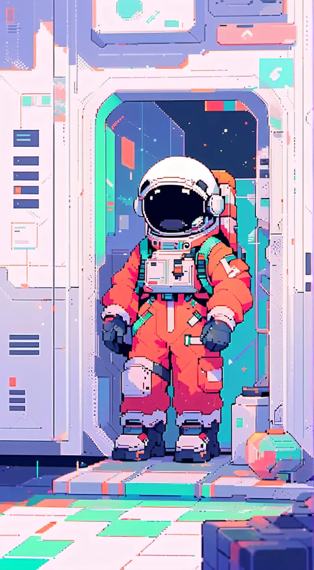 ai character: Red ( rodamrix) background