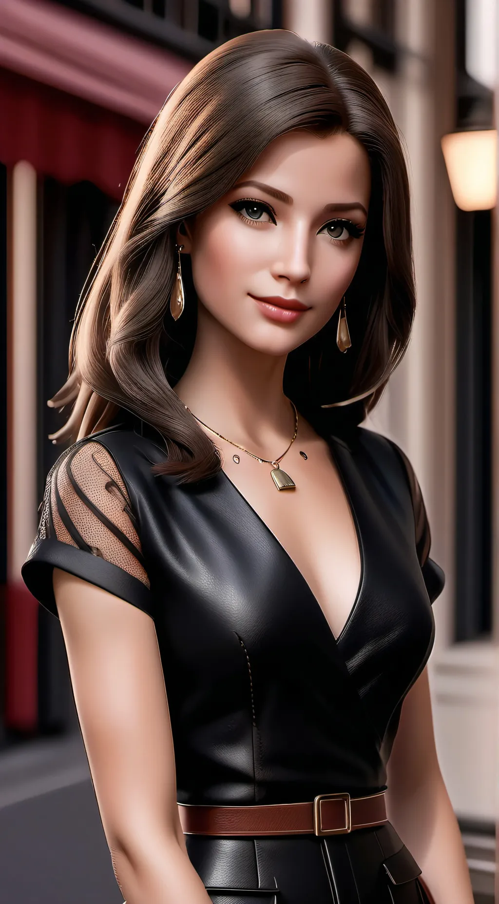 ai character: Barbie  background