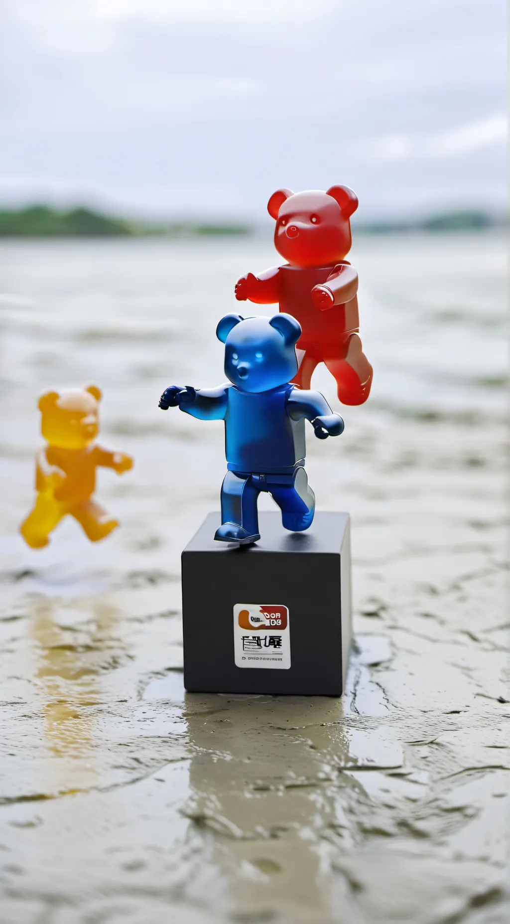 ai character: Gummy bears background