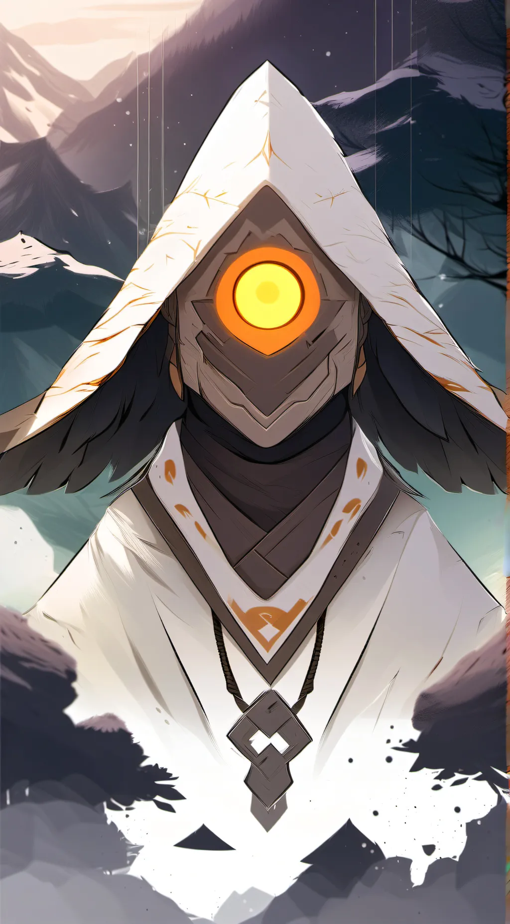 ai character: cyber sorcerer background