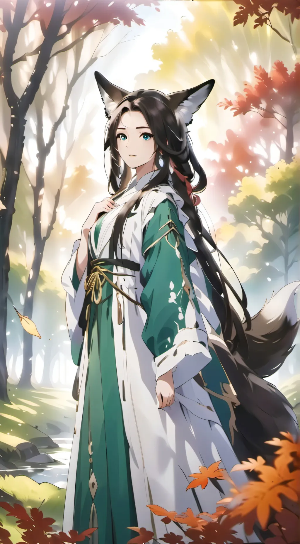 ai character: foxy background