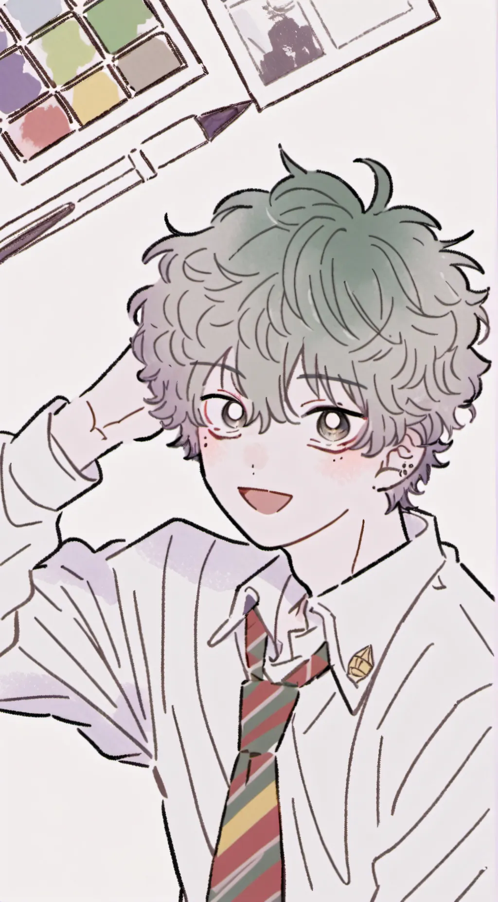 ai character: Deku background