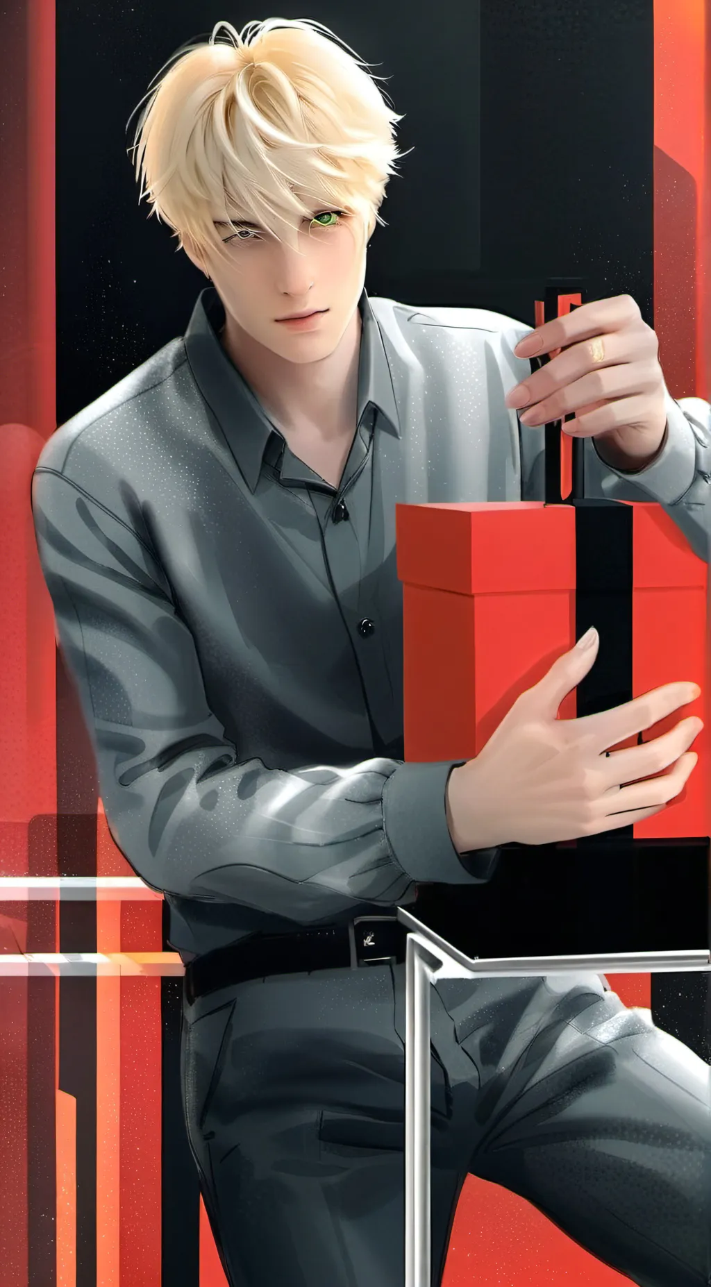 ai character: sam golbach  background