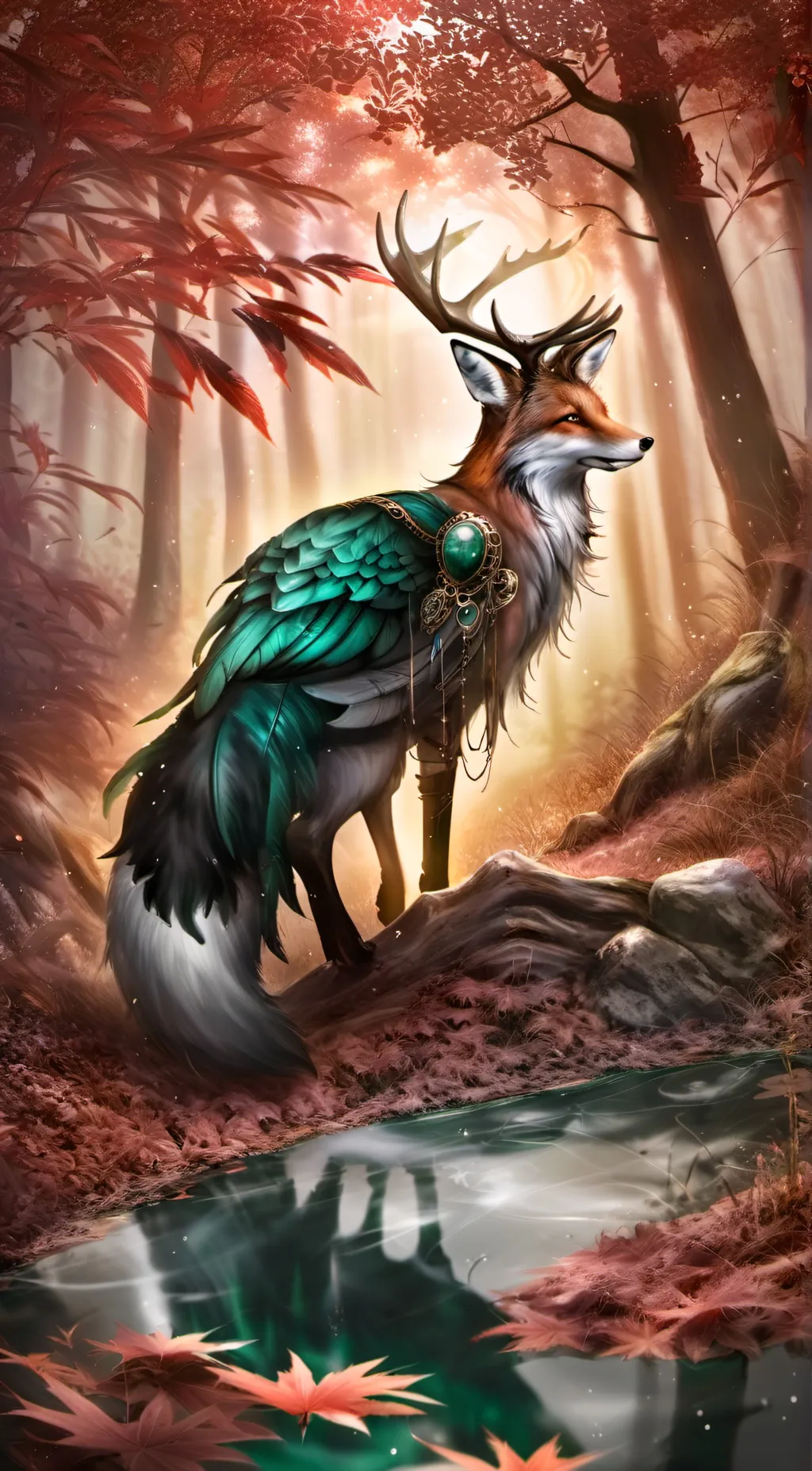 ai character: -Pheonix- background