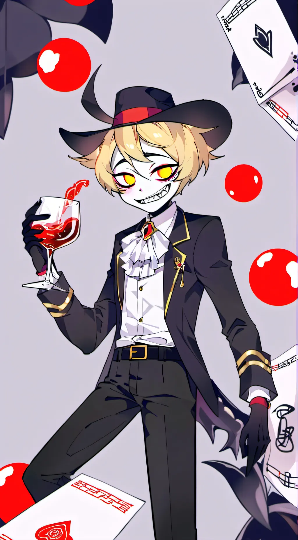 ai character: Lucifer Mange background