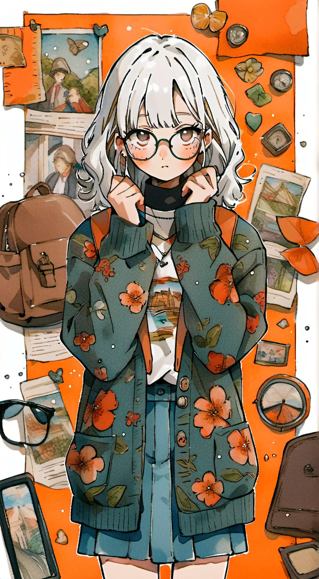 ai character: Allium background