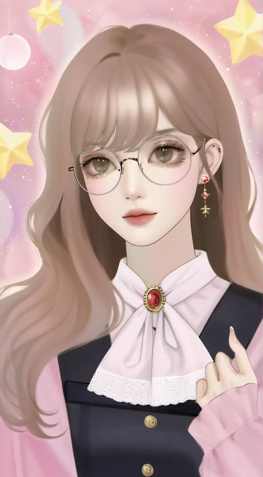 ai character: Aria ✓ background