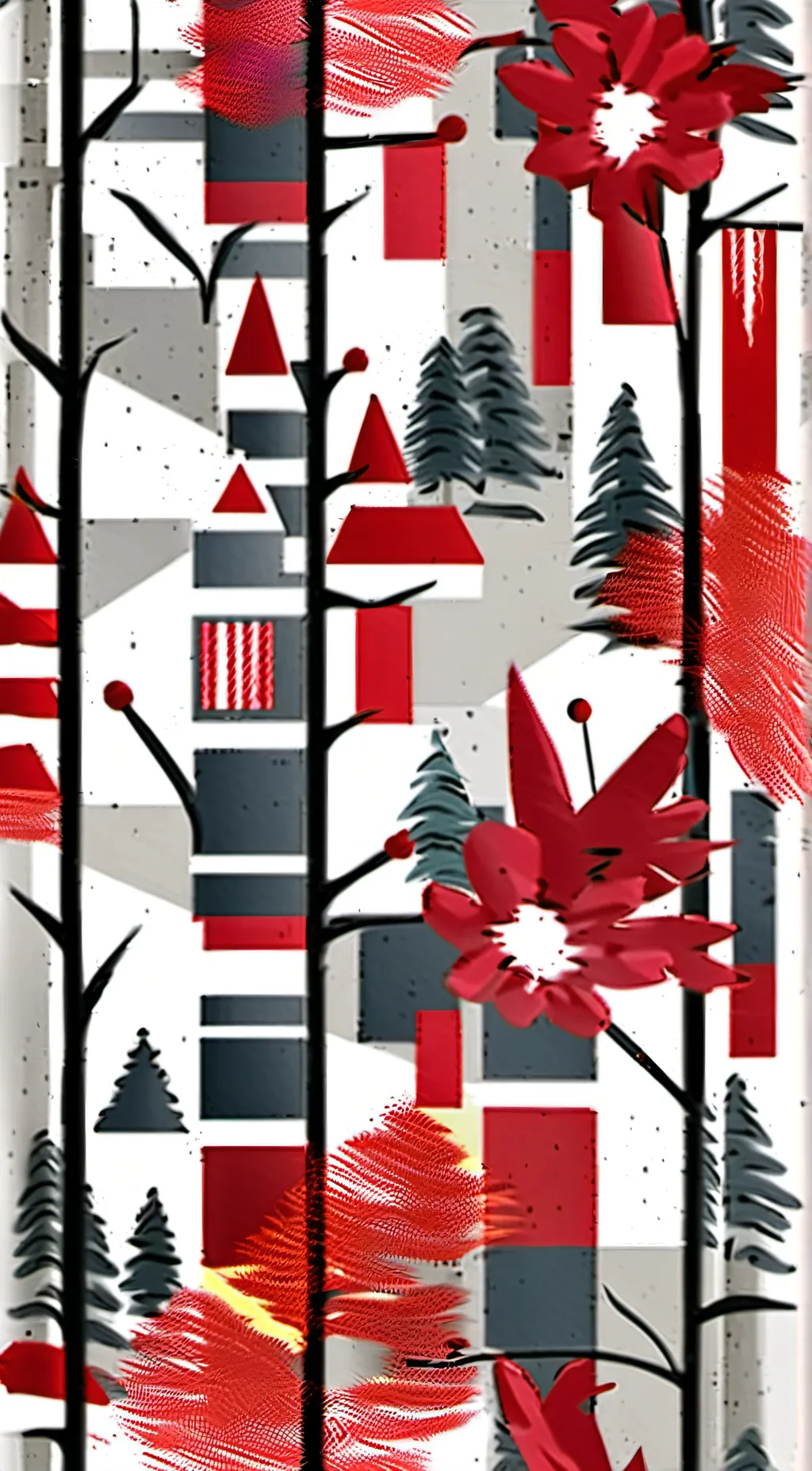 ai character: Hazbin Christmas background