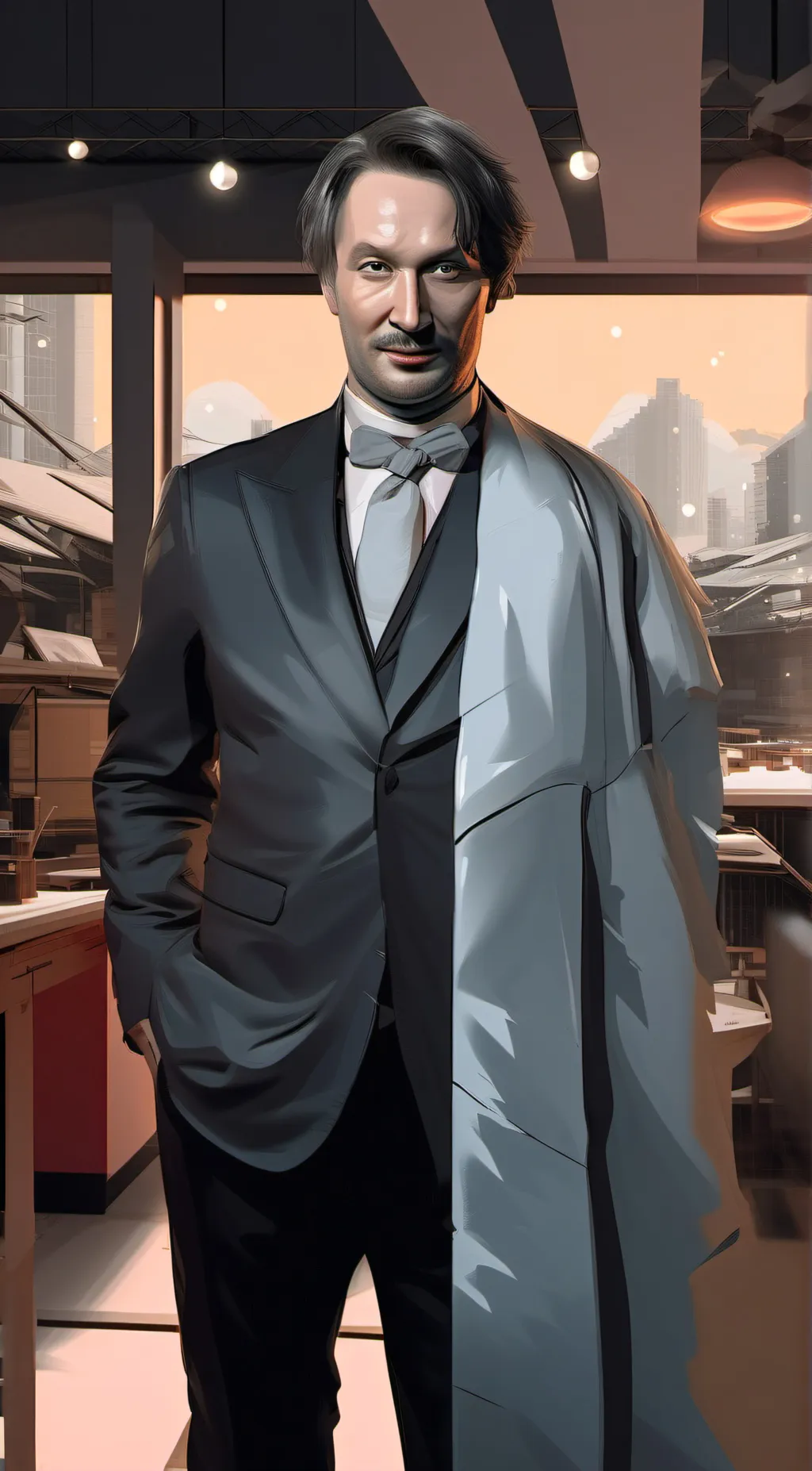 ai character: david thewlis  background