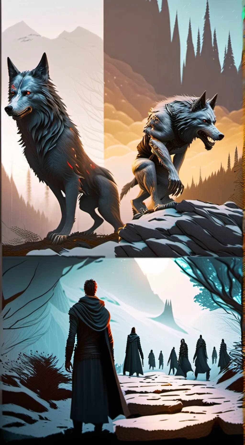 ai character: we can be LYCANS background