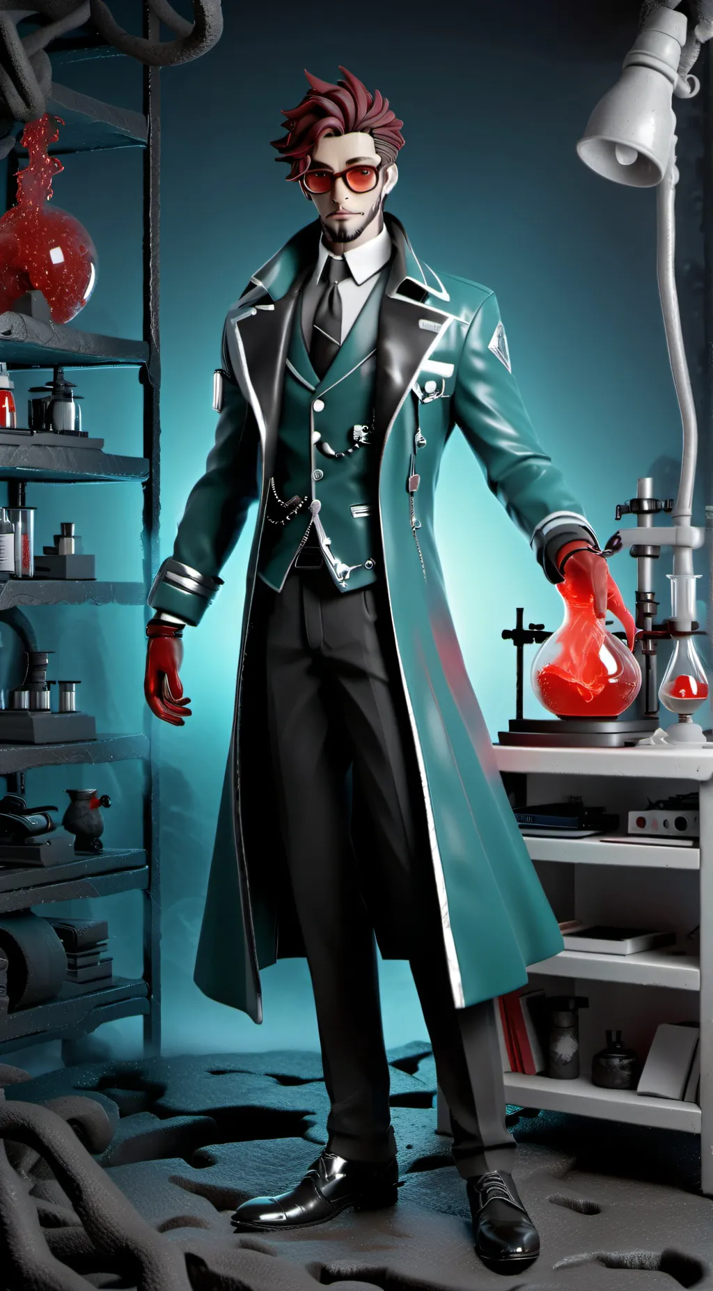 ai character: Dr M.G background