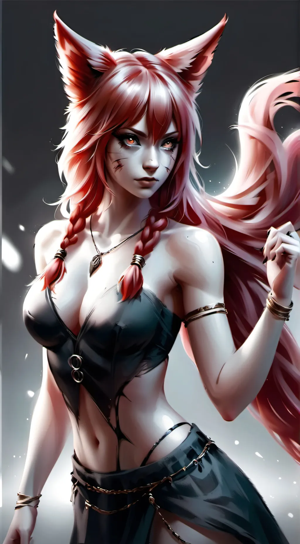 ai character: Scarlet background