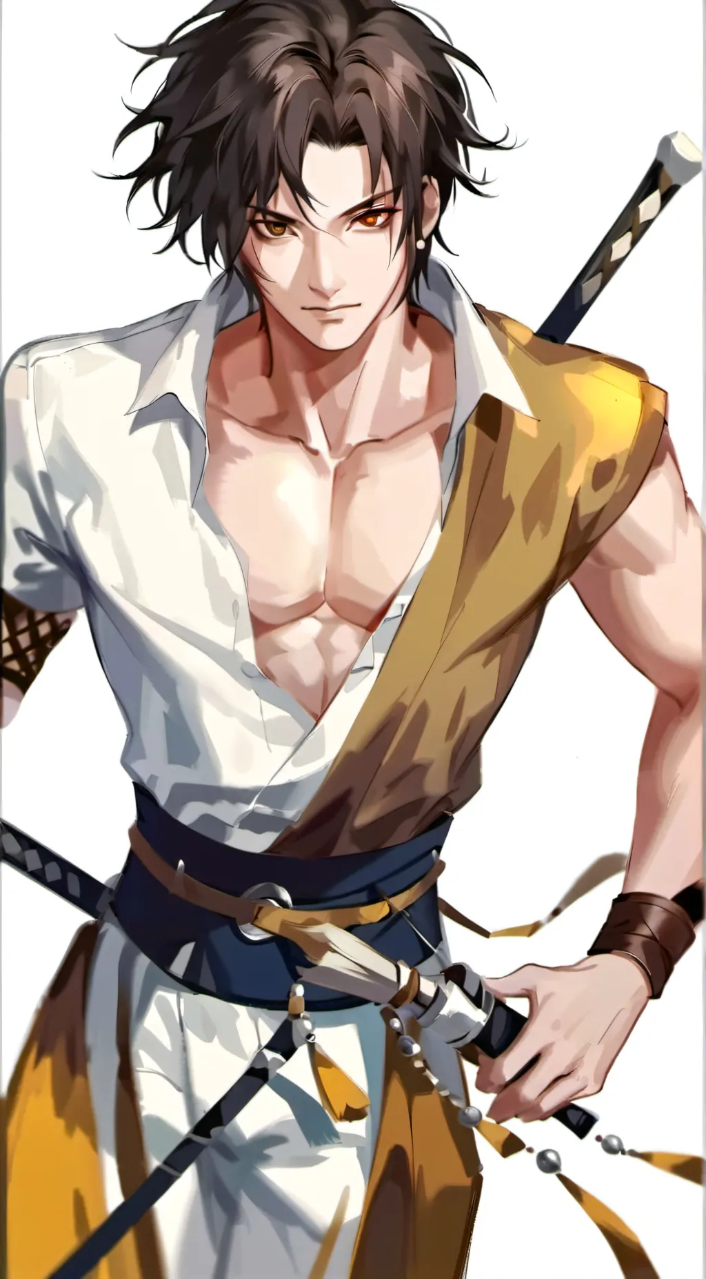 ai character: Sasuke  background