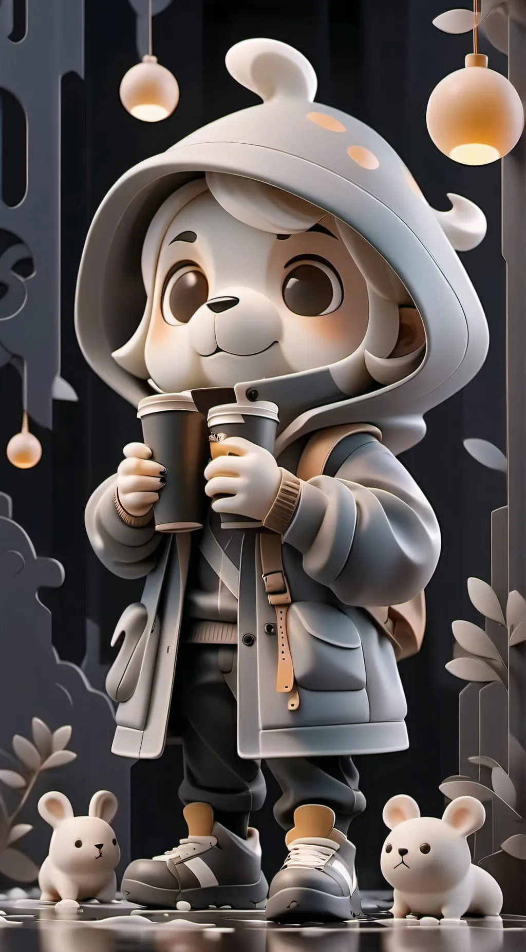 ai character: Cupcake  background