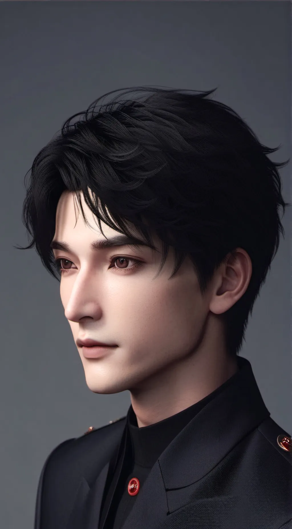 ai character: 🖤 waiter 🖤 background
