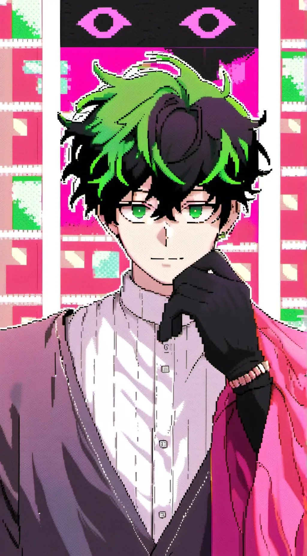 ai character: MHA SLEEPOVER👻 background
