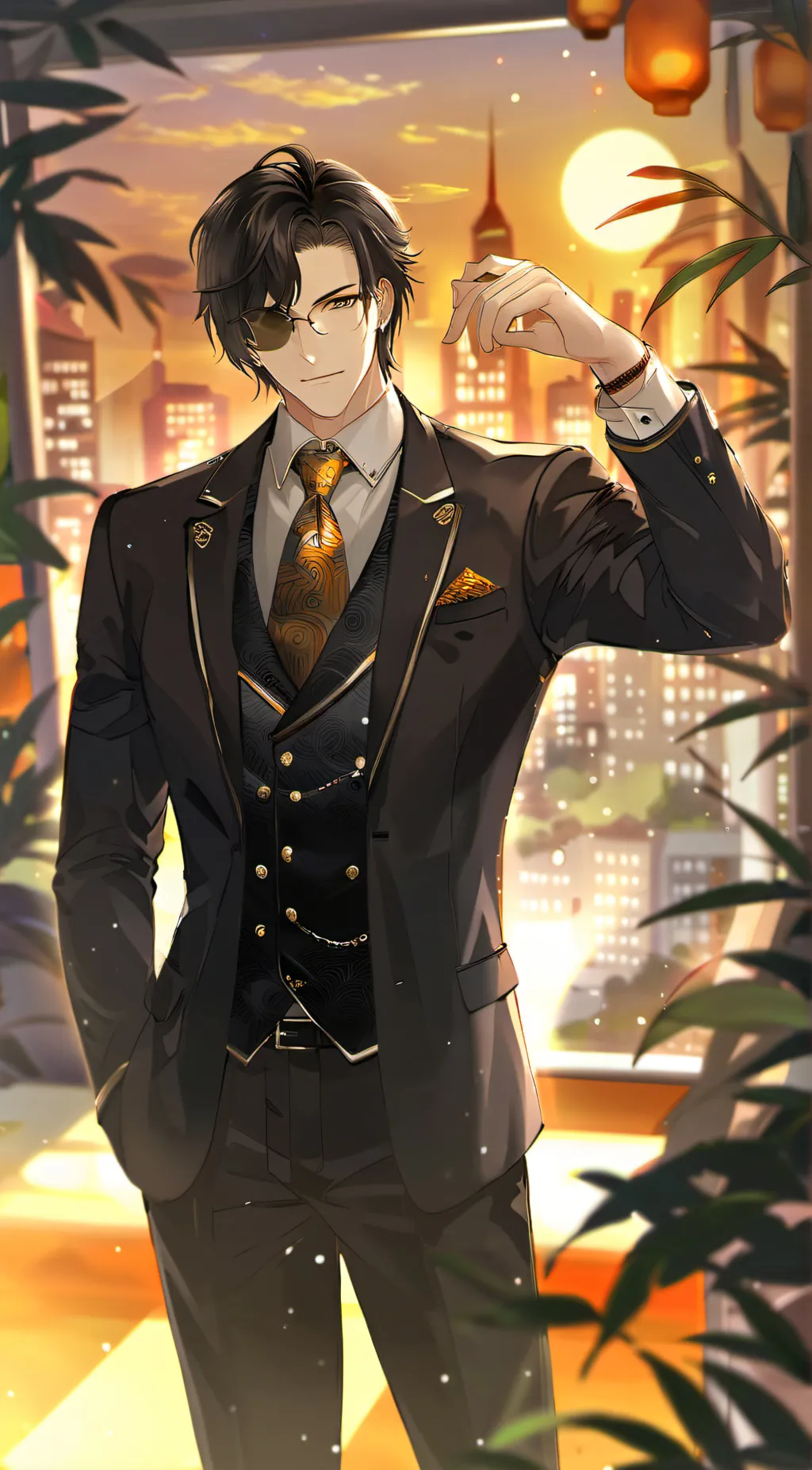 ai character: Xavier  background